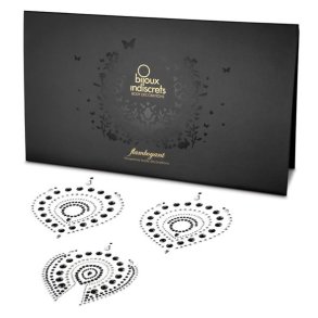 Bijoux juvel kropsdekorationer s�lv/sort 3 stk