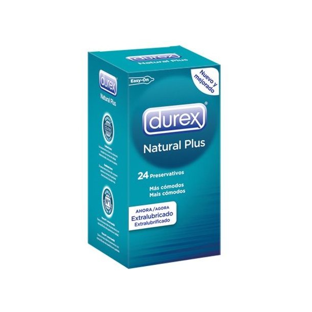 Durex natural plus 24 stk kondomer