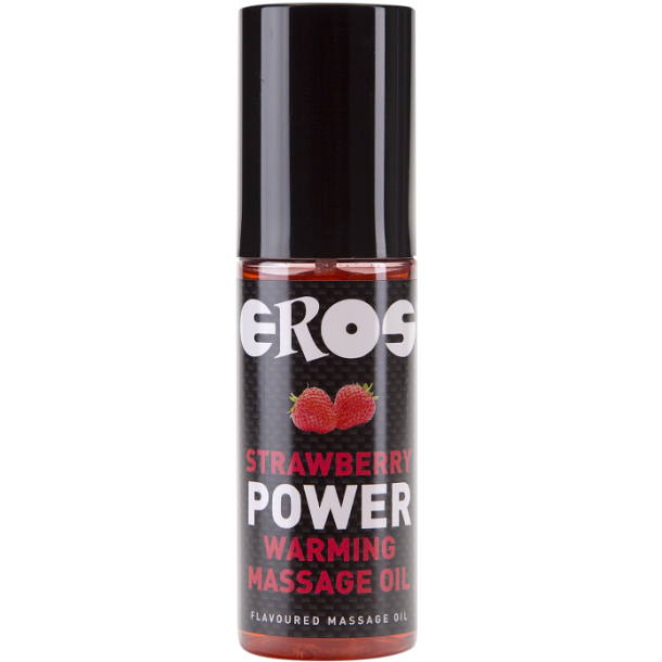 EROS jordb�r power warming massage oil