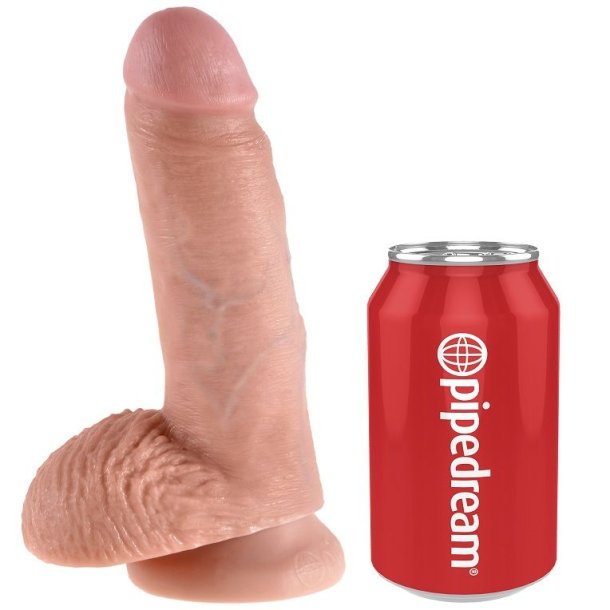 Pipedream King Cock penis med kugler 17,8 cm