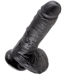 Pipedream King Cock sort dildo med kugler 20,3 cm