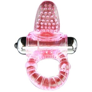 Baile pink cock ring with bullet