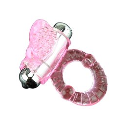 Baile pink cock ring with bullet