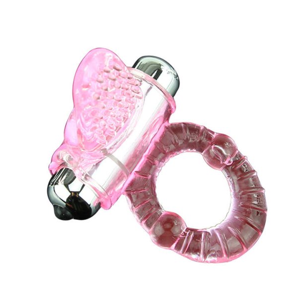 Baile pink cock ring with bullet