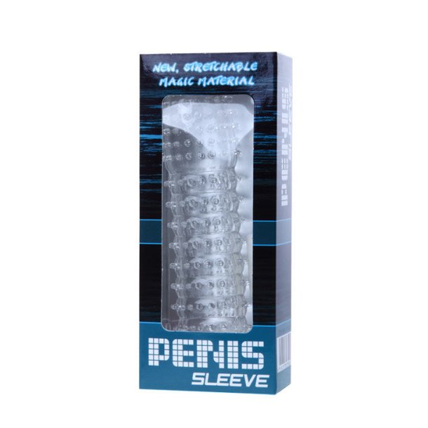Baile penis sleeve lilla silikone