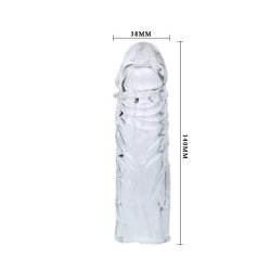 Baile penis sleeve lilla realistisk 13 cm