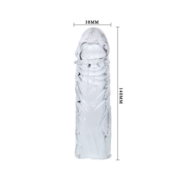 Baile penis sleeve lilla realistisk 13 cm