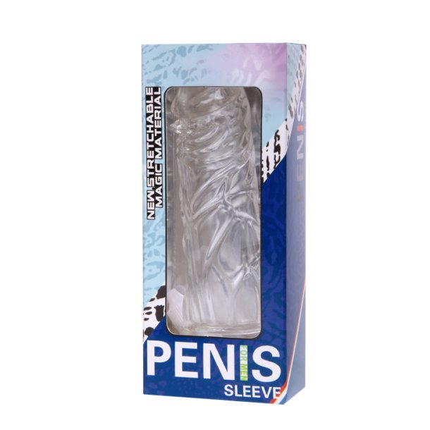 Baile penis sleeve lilla realistisk 13 cm