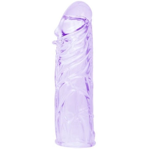 Baile penis sleeve lilla realistisk 13 cm