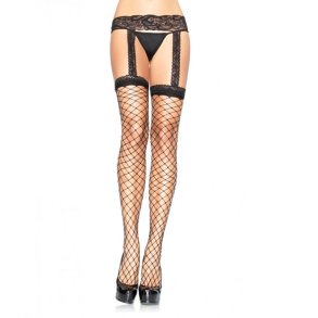 Leg Avenue fence net garterbelt stocking sort S