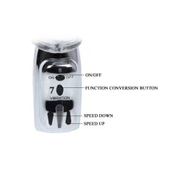 Baile amour rabbit vibrator transparent 26,5 cm