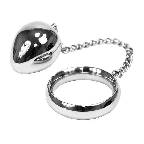 Metal Hard cock ring 50mm + kuglek�de