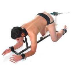 Metal Hard prison restraint med fuck-stang