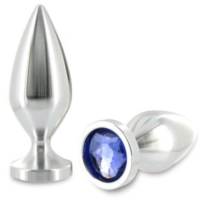 Metal Hard anal plug diamond cristal small 5,71 cm