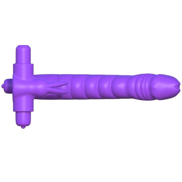 Fantasy c-ringz silikone dobbelt vibrator kanin