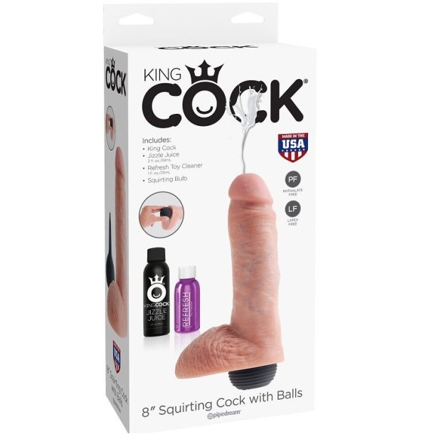 Pipedream King Cock lys spr�jtedildo 20cm