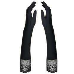 Obsessive elegant elbow lenght gloves size