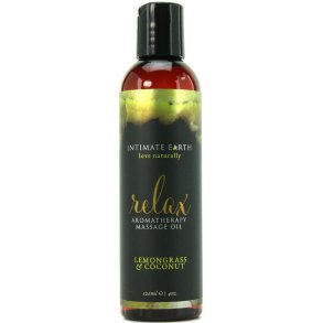 Intimate Earth lemongrass & coconut olie massage 120ml