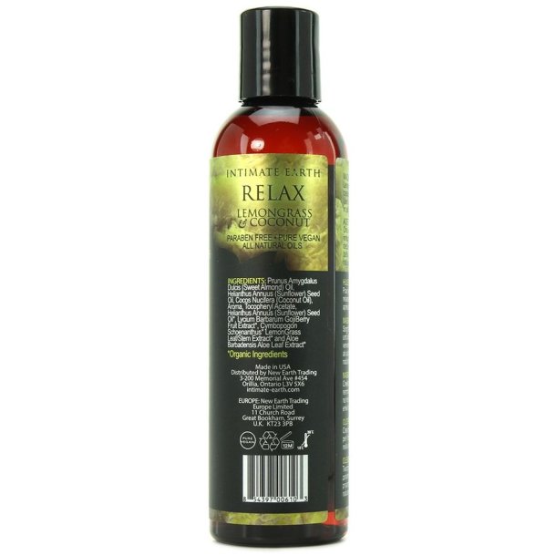 Intimate Earth lemongrass &amp; coconut olie massage 120ml