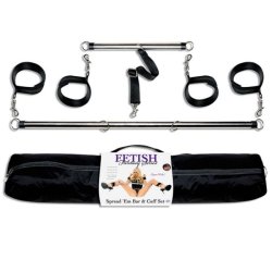 Fetish Fantasy spred em bar and cuff set