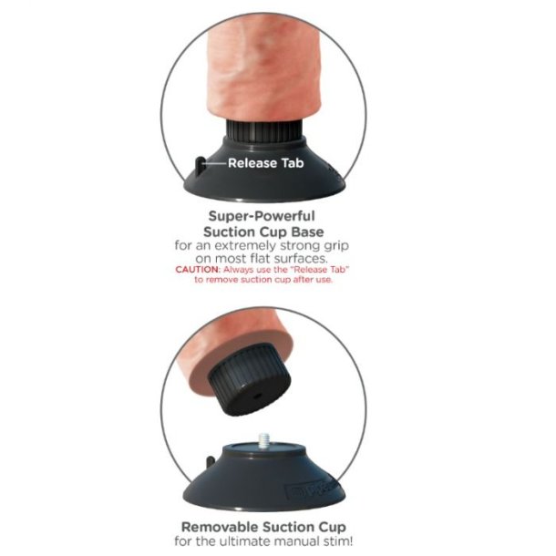 Pipedream King Cock 17,78 cm lys vibrerende dildo