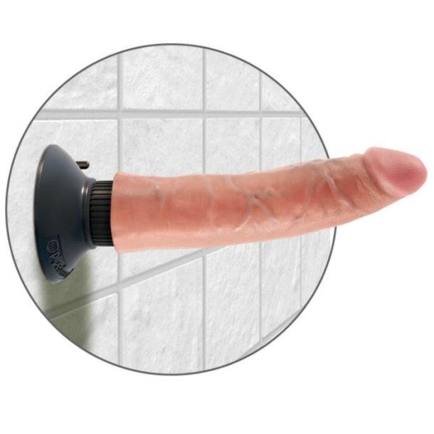 Pipedream King Cock 17,78 cm lys vibrerende dildo