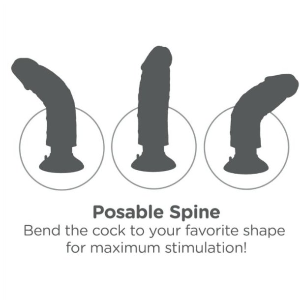 Pipedream King Cock 25,5 cm vibrerende dildo med kugler