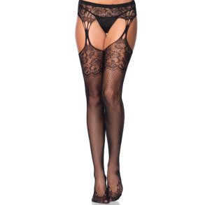 Leg Avenue sort stockings with garterbelt one size