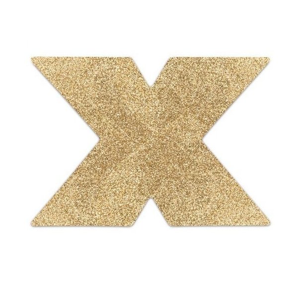 Bijoux Pezoneras x-shaped nipplecovers gold