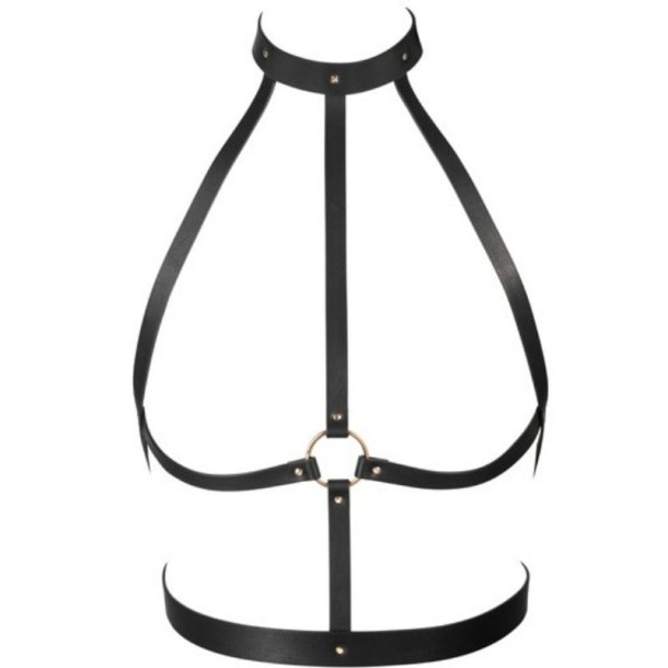 Bijoux Maze body harness set in black