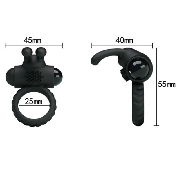 Pretty Love eudora vibrator ring med kanin