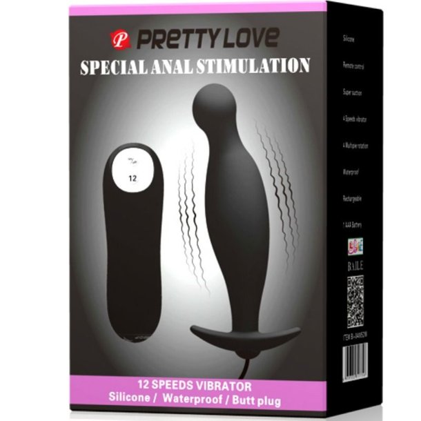 Pretty Love bottom silikone anal plug stimulation 12 speed 