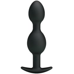 Pretty Love bottom silikone anal balls 12,5 cm sort