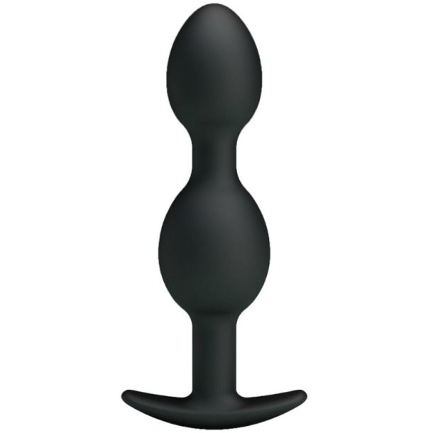Pretty Love bottom silikone anal balls 12,5 cm sort