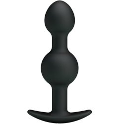 Pretty Love bottom silikone anal balls 10,3 cm sort