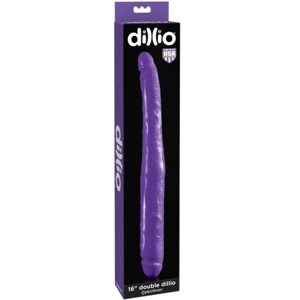 Dillio dobbelt dildo 40,7 cm lilla