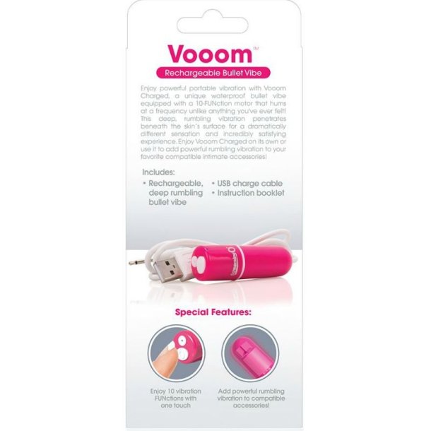 Screaming O genopladelig vibrerende bullet vooom pink