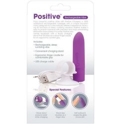 Screaming O genopladelig massager positiv lilla
