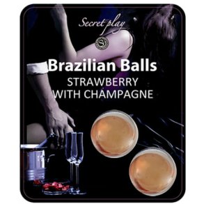 Secretplay jordb�r and champagne brazilian balls set