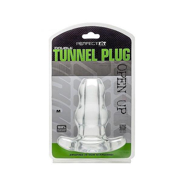 Perfect Fit double tunnel plug medium clear