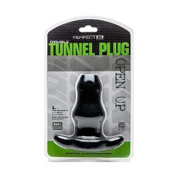 Perfect Fit dobbelt tunnelplug L stor sort