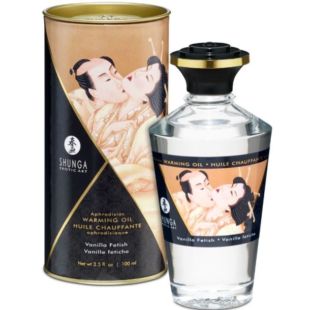 Shunga varmende glidecreme olie vanilje 100 ml