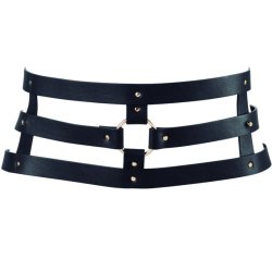 Bijoux Maze bredt b�lte harness i sort 