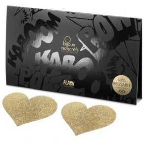 Bijoux Indiscrets heartshaped nipplecovers gold 