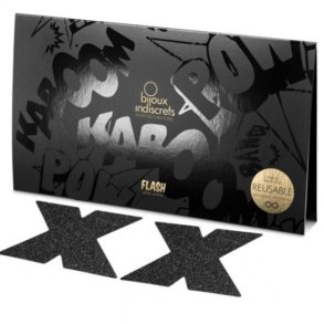 Bijoux Pezoneras x-shaped nipplecovers black