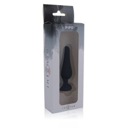 Intense anal plug pipo M silikone sort 11cm