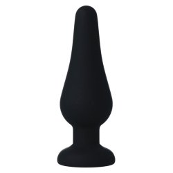 Intense anal plug pipo M silikone sort 11cm