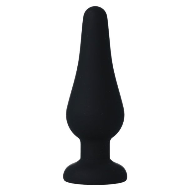 Intense anal plug pipo M silikone sort 11cm
