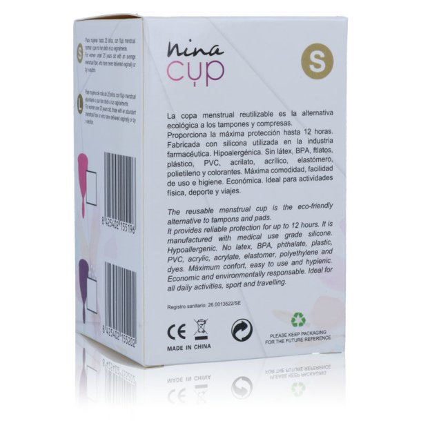 Nina cup menstruationskop pink S