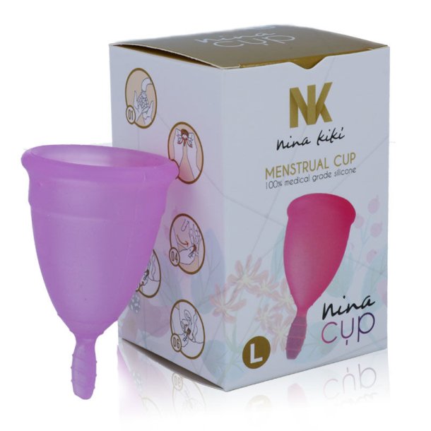Nina cup menstruationskop lilla L